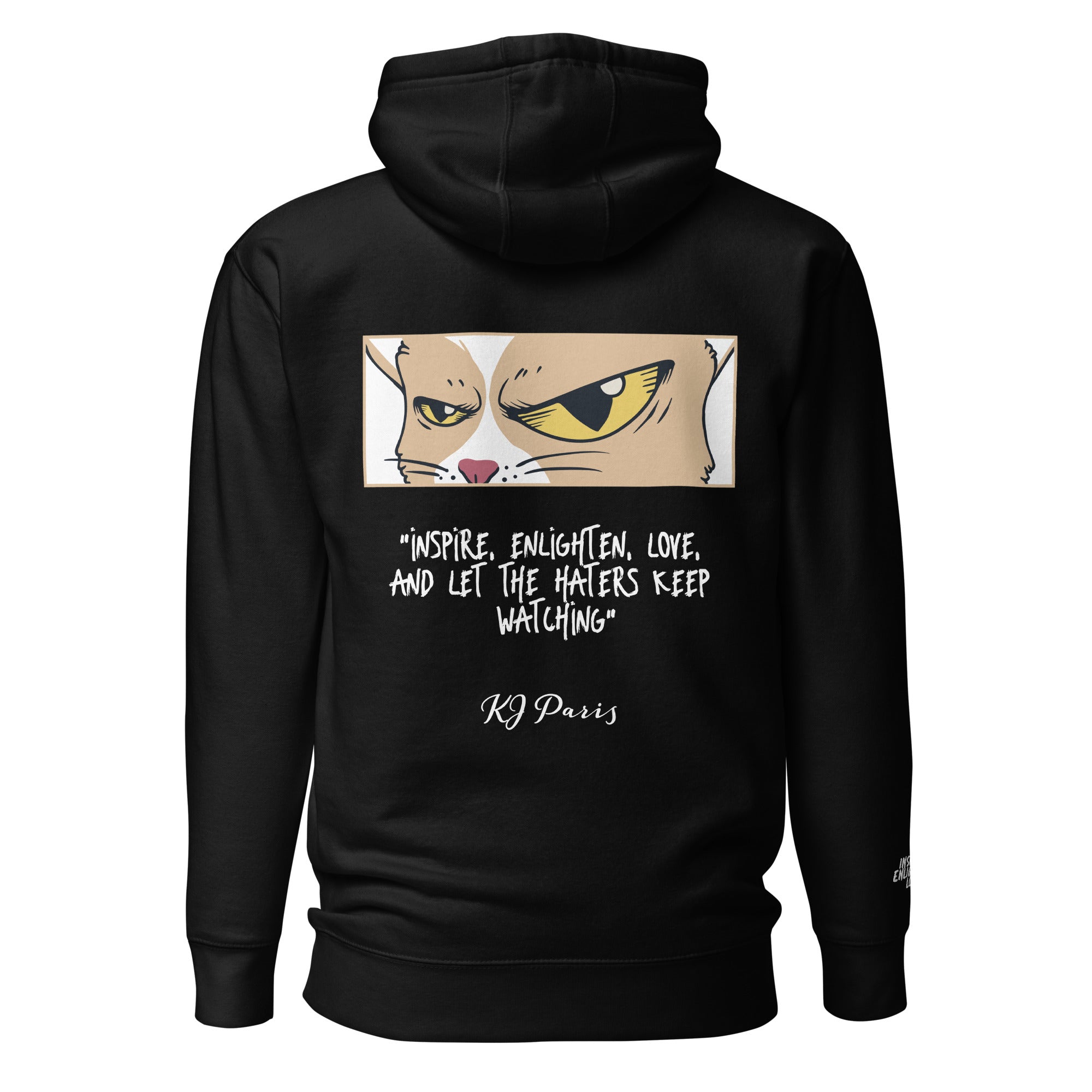 Cat Eyes 'Inspire Enlighten Love' Unisex Hoodie 